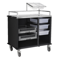 Skanos Beverage Trolley Aluminium Black