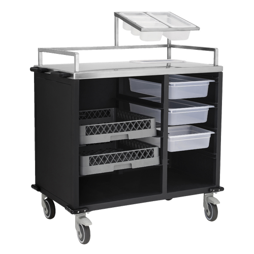 Skanos Beverage Trolley Aluminium Black
